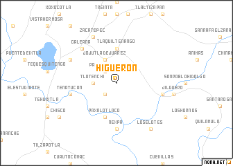 map of Higuerón