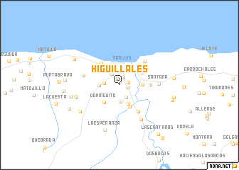 map of Higuillales