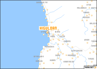 map of Higuloan