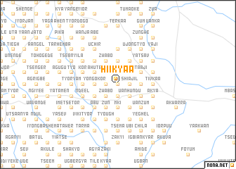 map of Hiikyaa