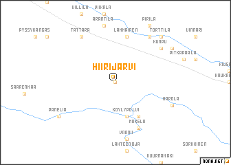 map of Hiirijärvi