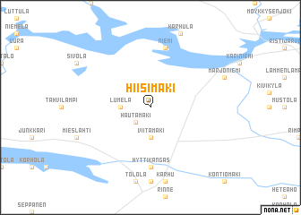 map of Hiisimäki