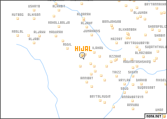 map of Ḩijāl