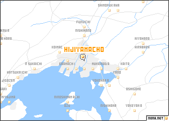 map of Hijiyamachō