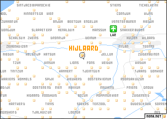 map of Hijlaard