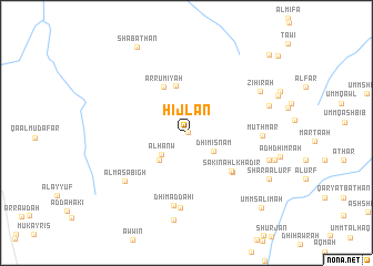 map of Ḩijlān