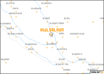 map of Ḩijl Salmūn