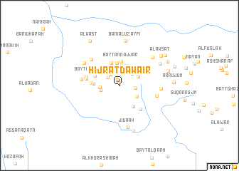 map of Hijrat Dawā‘ir