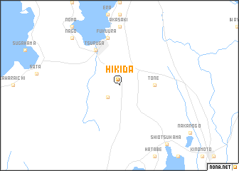 map of Hikida