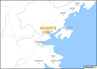 map of Hikimoto