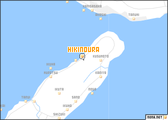 map of Hikinoura