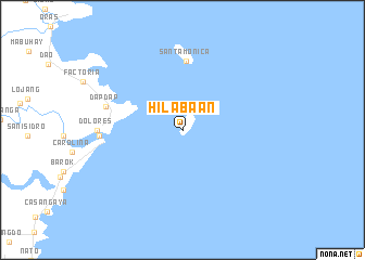 map of Hilabaan