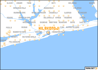 map of Hila-Kondji