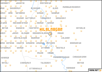map of Hilālnagar