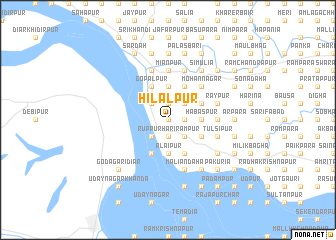 map of Hilālpur