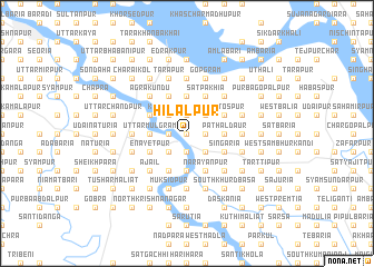 map of Hilālpur