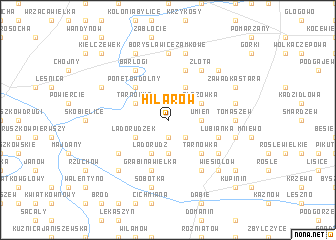 map of Hilarów