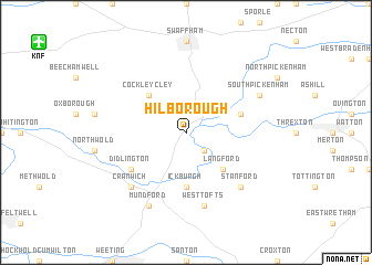 map of Hilborough