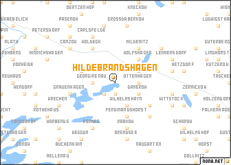 map of Hildebrandshagen