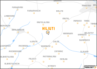 map of Hiliuţi