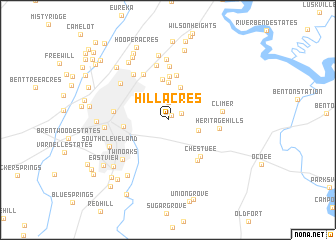 map of Hill Acres