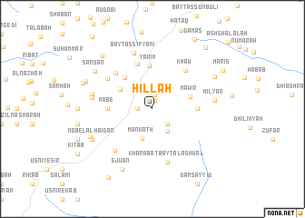 map of Ḩillah