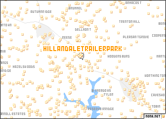 map of Hillandale Trailer Park