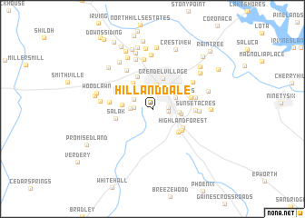 map of Hill and Dale