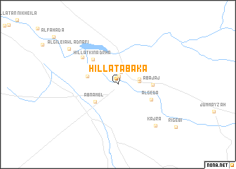 map of Hillat Abaka