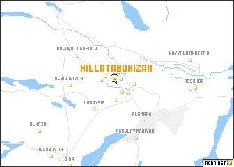 map of Ḩillat Abū Ḩizām