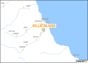 map of Ḩillat al Ḩişn