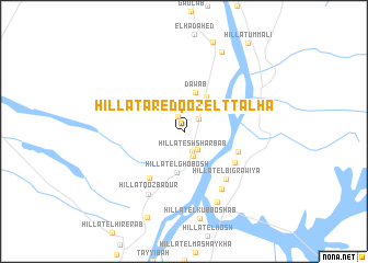 map of Hillat ‘Ared Qoz el Ttalha