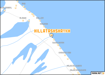 map of Ḩillat ash Shaykh