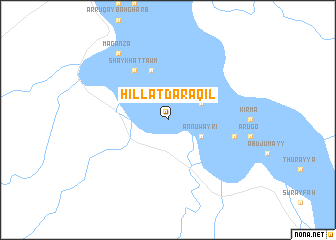 map of Ḩillat Dār ‘Aqīl