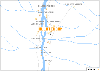 map of Hillat ed Dom