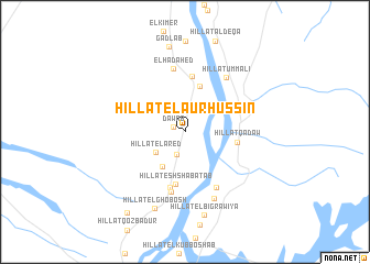 map of Hillat el Aur Hussin