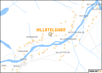 map of Hillat el Giwer