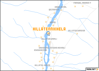 map of Hillat en Nikhela