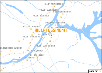 map of Hillat es Simemit