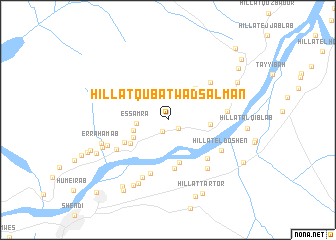 map of Hillat Qubat Wad Salman