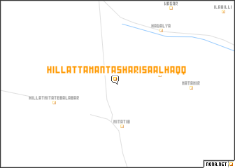 map of Ḩillat Tamantāshar ‘Īsá al Ḩaqq