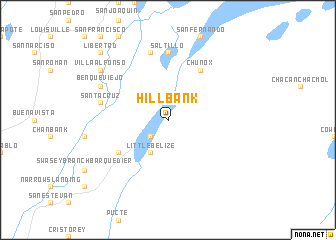map of Hill Bank