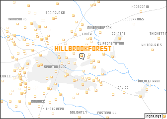 map of Hillbrook Forest