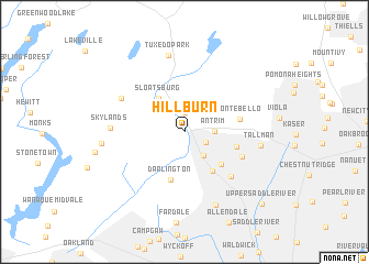 map of Hillburn