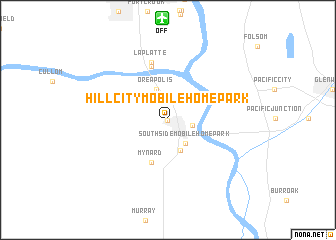 map of Hill City Mobile Home Park