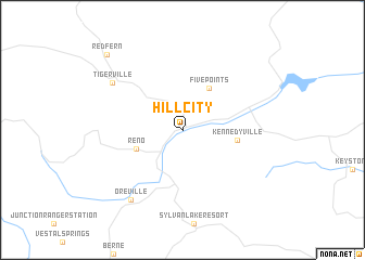 map of Hill City