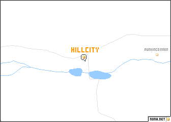 map of Hill City