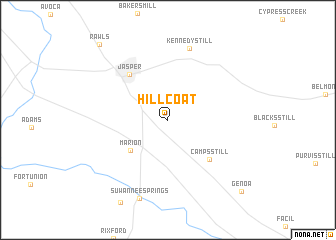 map of Hillcoat
