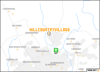 map of Hill Country Village