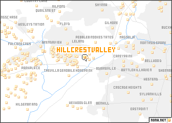 map of Hillcrest Valley